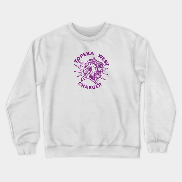 Topeka West Charger 80s Crewneck Sweatshirt by TopCityMotherland